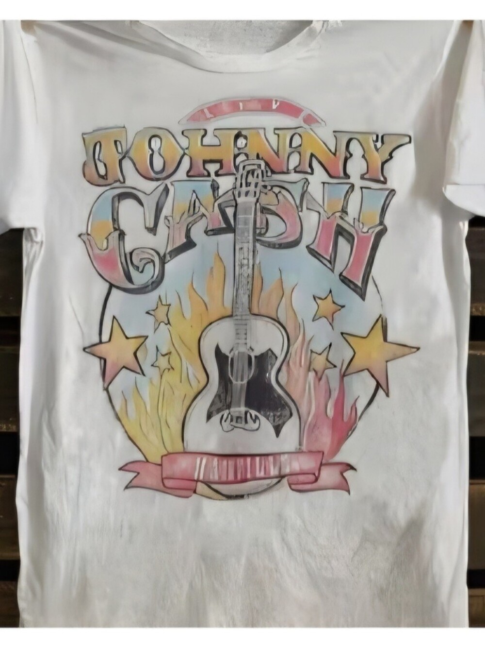 White Graphic Tee - 'Johnny Cash'